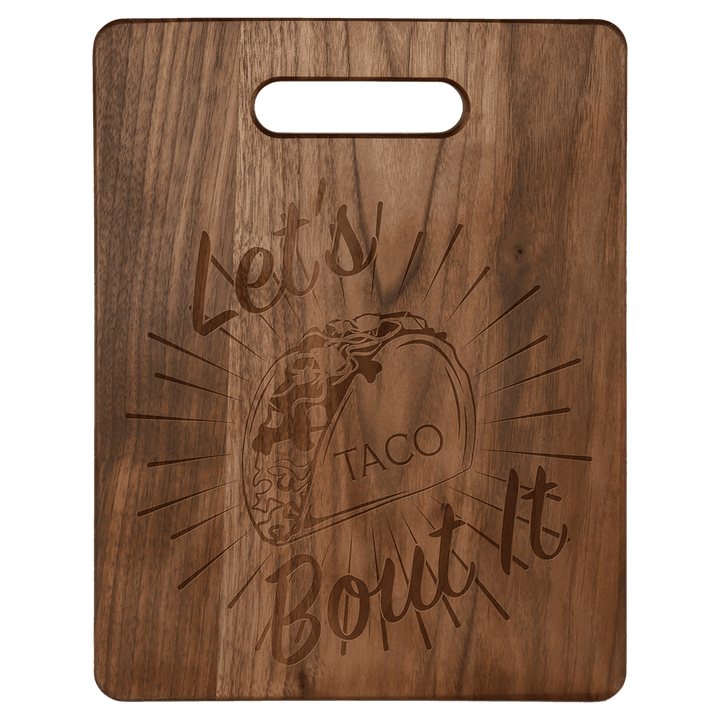 11 1/2" x 8 3/4" walnut cutting board