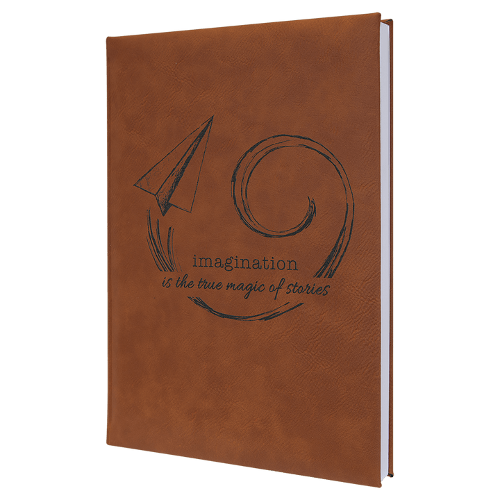 Rawhide 7" x 9 3/4" Laserable Leatherette Journal with Lined Notepad