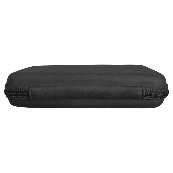 Side view of the closed cord case