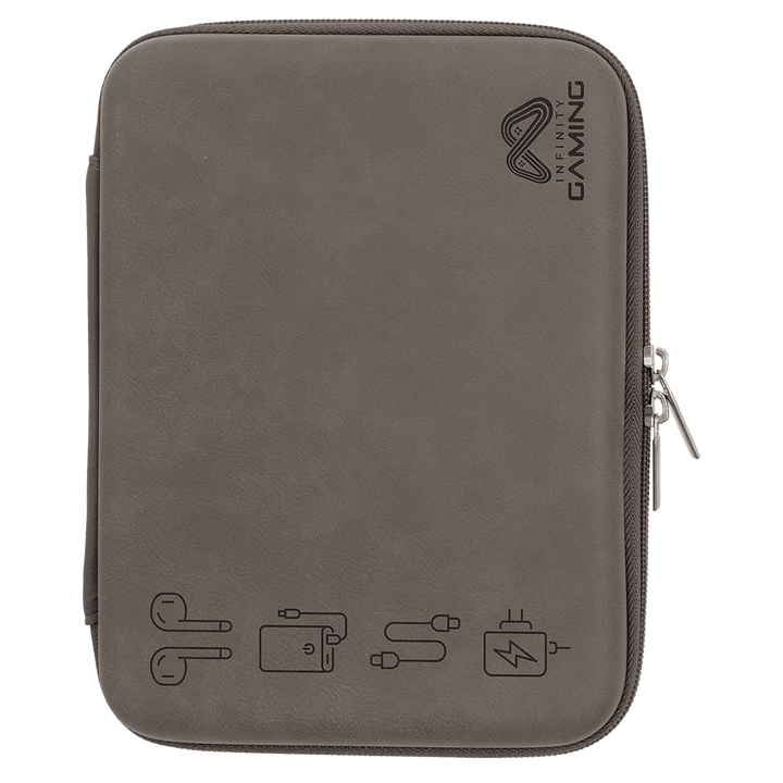 Leatherette cord case in Gray