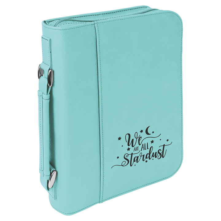 Personalized Leatherette Bible Cover in 7 1/2" x 10 3/4" / Teal