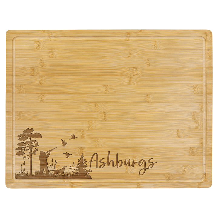 19 3/4" x 15" Bamboo Cutting Board with Drip Ring