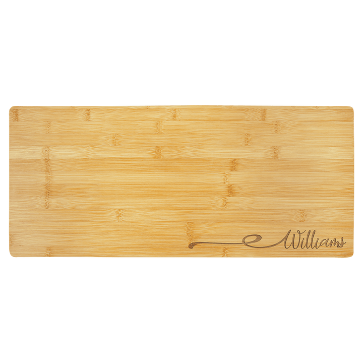 23 3/4" x 10" Bamboo Charcuterie Board/Cutting Boardd