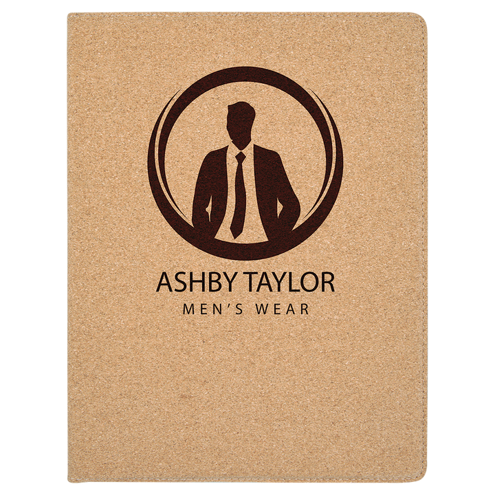 9 1/2" x 12" Cork Portfolio with Notepad