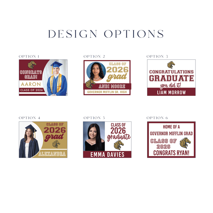 Class of 2026 Governor Mifflin Graduate Yard Signs