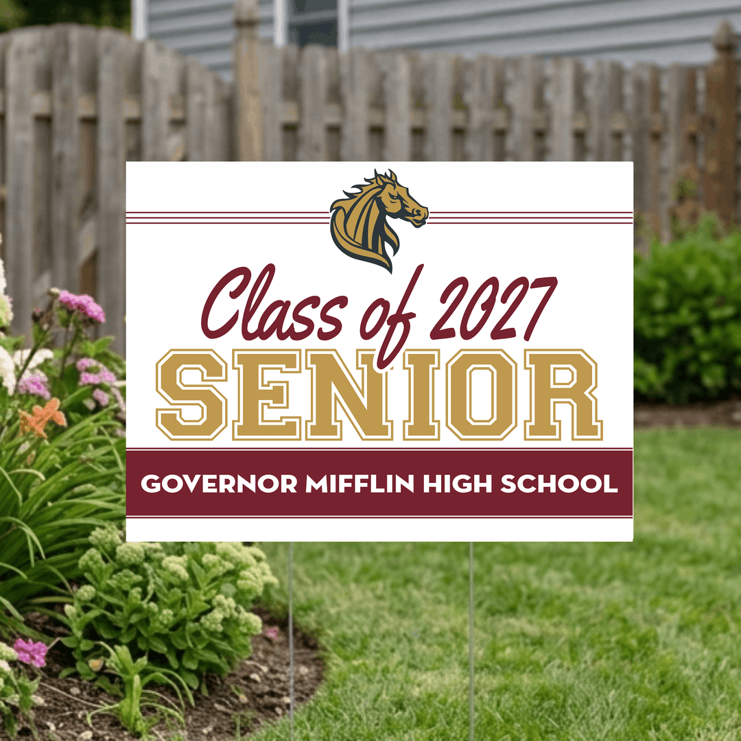 Governor Mifflin senior yard sign