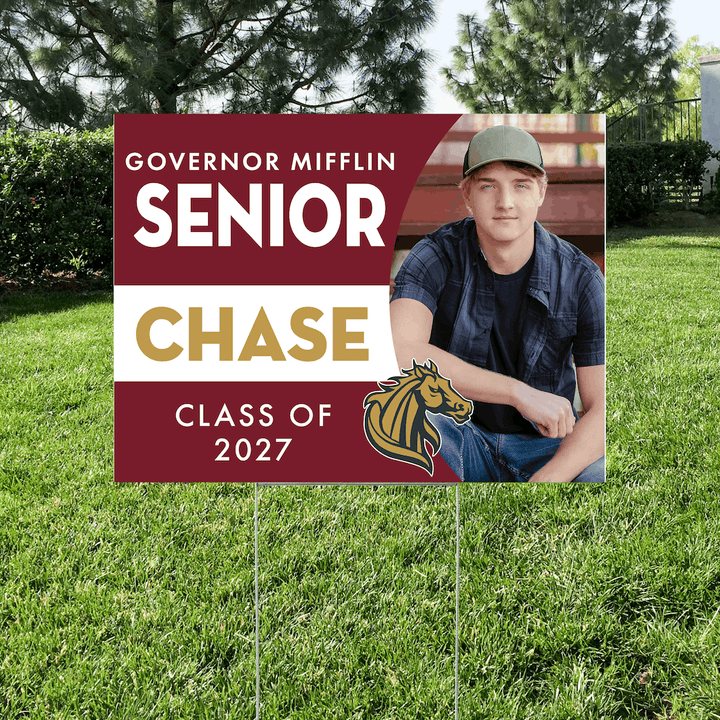 Governor Mifflin senior yard sign