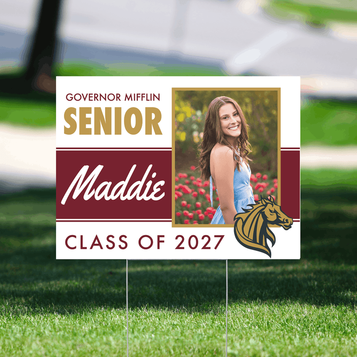 Governor Mifflin senior yard sign