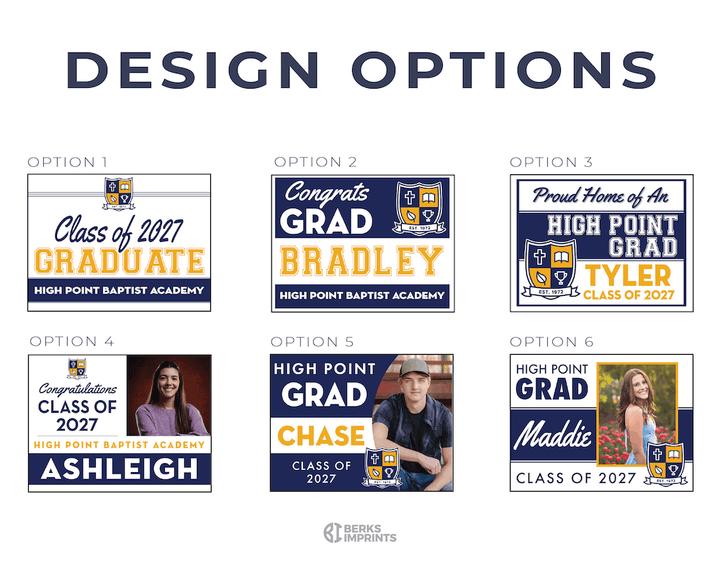 Class of 2027 High Point Graduate Yard Signs