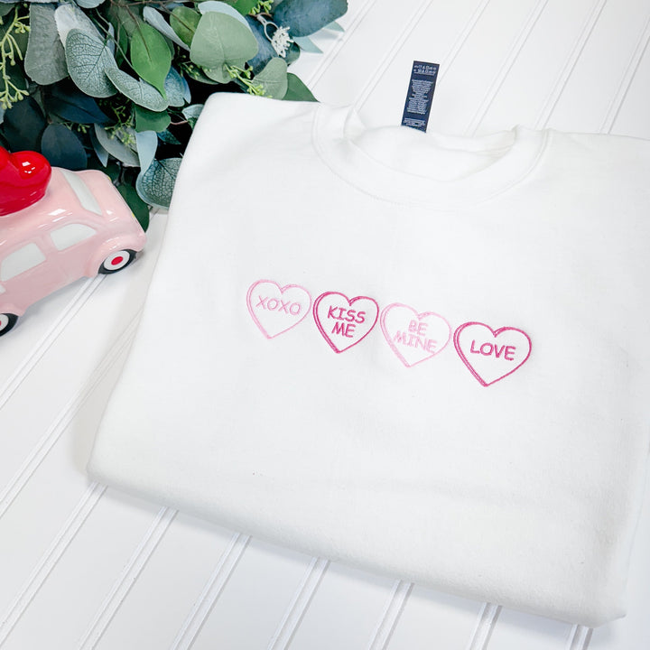 Candy Heart Valentine Sweatshirt