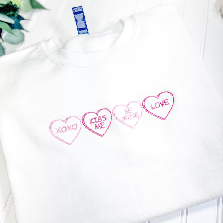 Candy Heart Valentine Sweatshirt