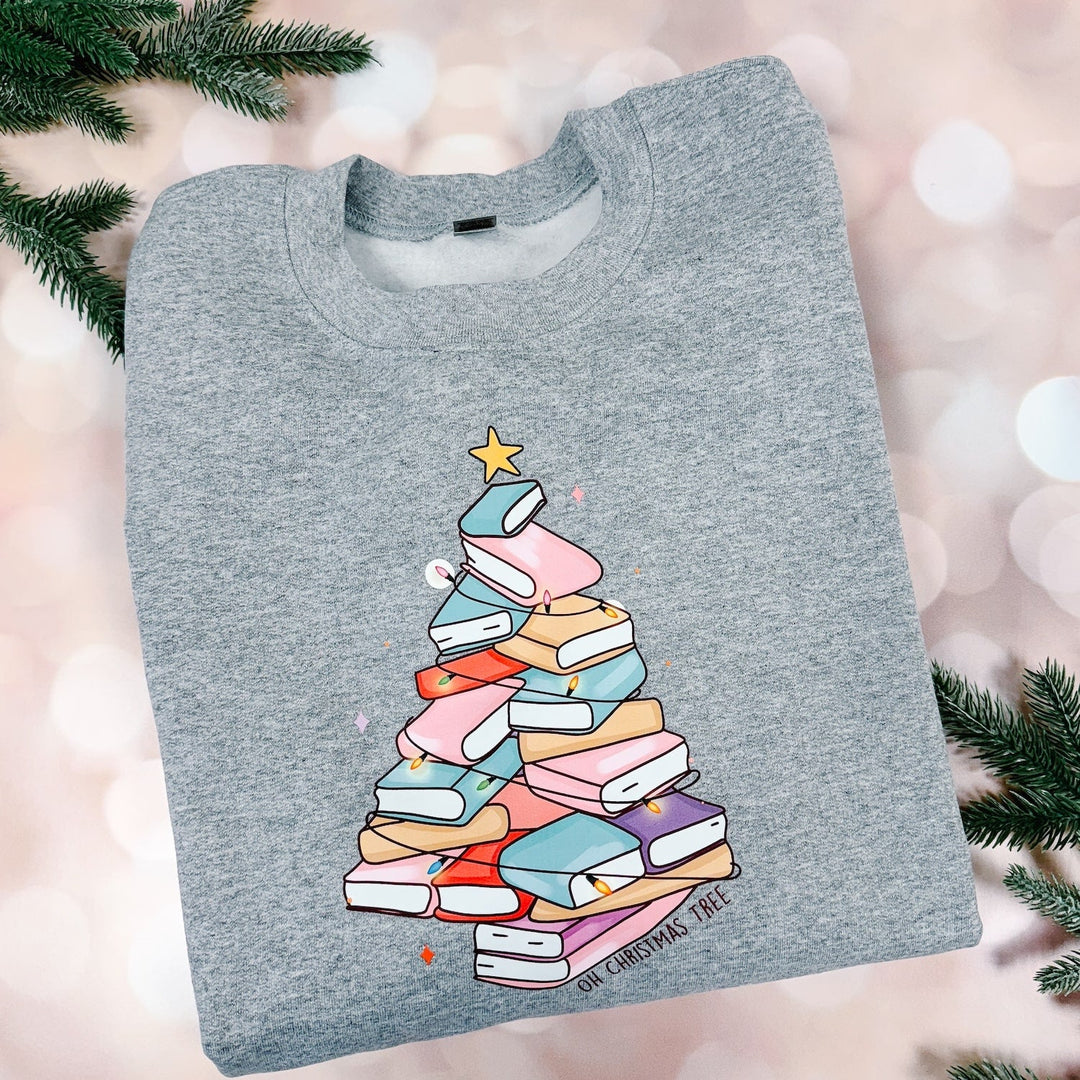 Christmas Book Tree Sweatshirt