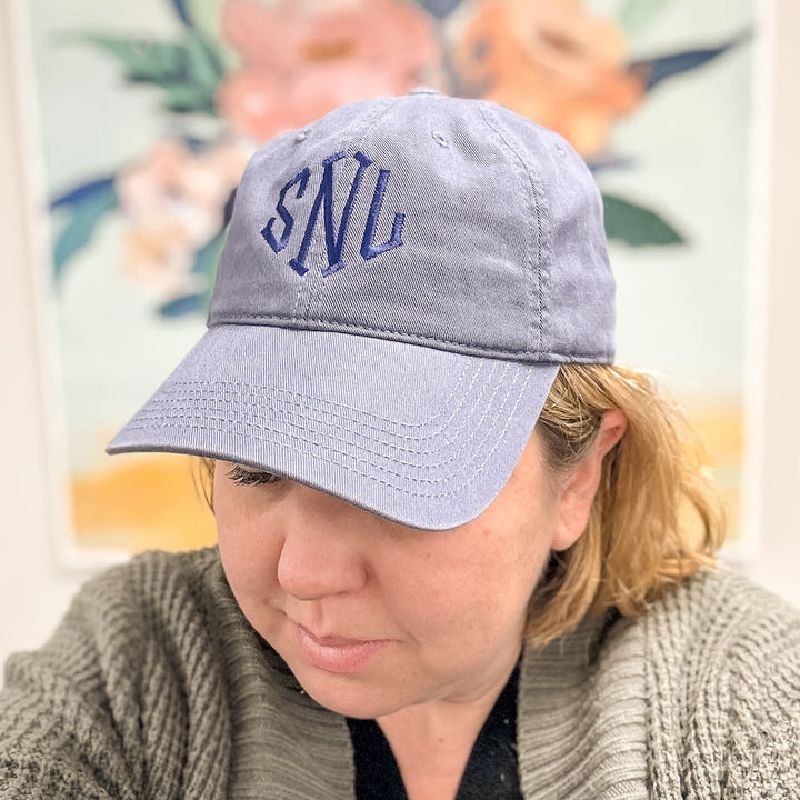 Monogram Relaxed Hat - Barn Street Designs