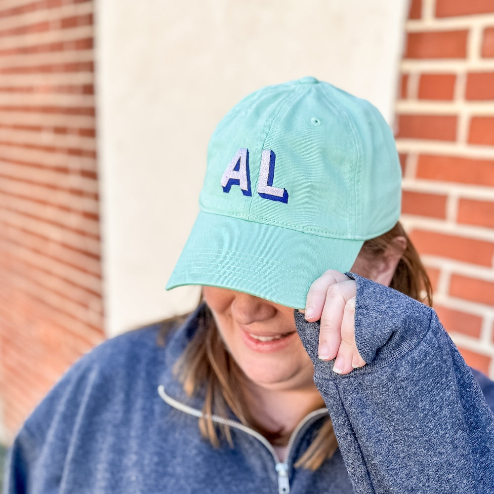 Block Monogram Relaxed Hat - Barn Street Designs