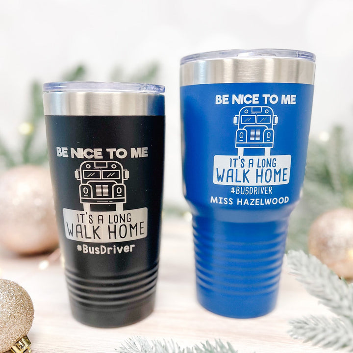 School Bus Driver Custom Tumbler - Barn Street Designs