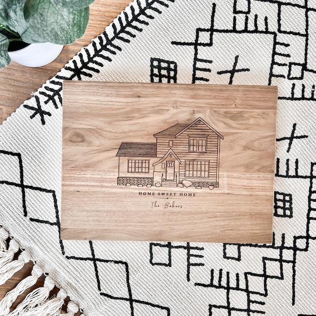 Illustrated Home Board - Barn Street Designs