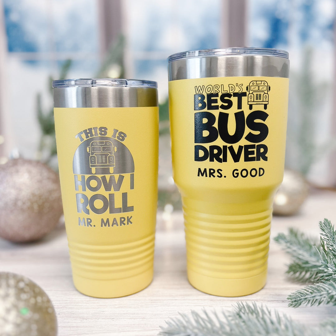 Bus Driver Custom Tumbler - Barn Street Designs