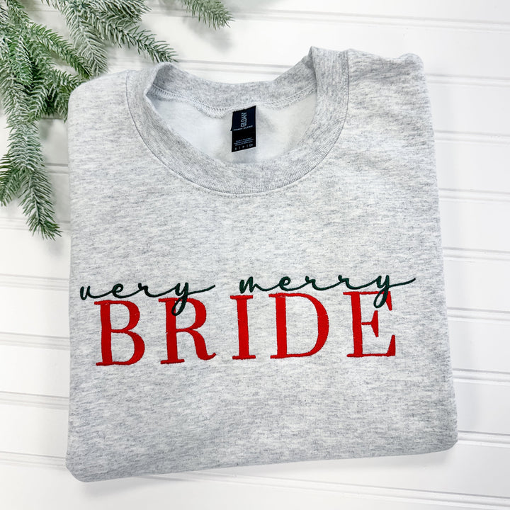 Very Merry Bride Christmas Sweatshirt