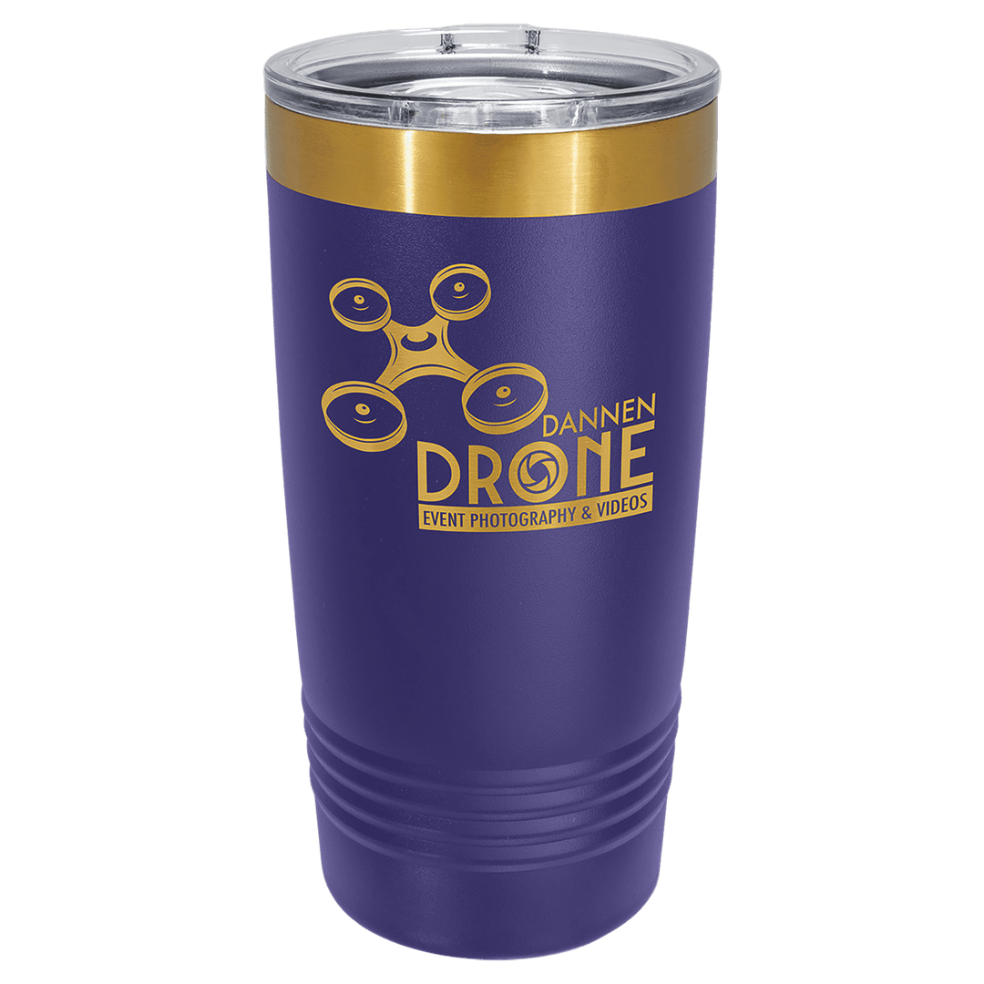 Polar Camel 20 oz ringneck tumbler in Purple / Gold