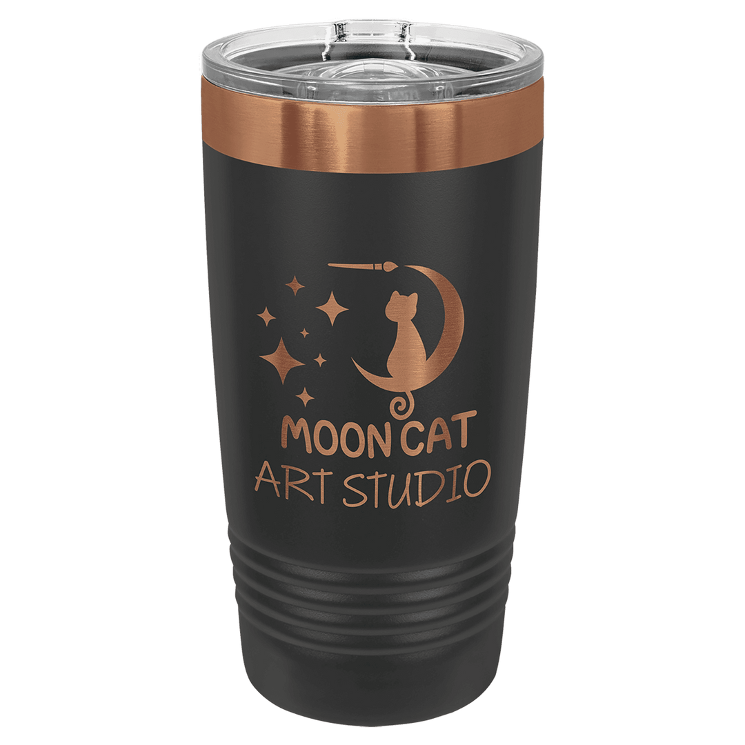 Polar Camel 20 oz ringneck tumbler in Black / Rose Gold
