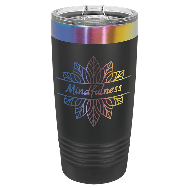 Polar Camel 20 oz ringneck tumbler in Black Prism