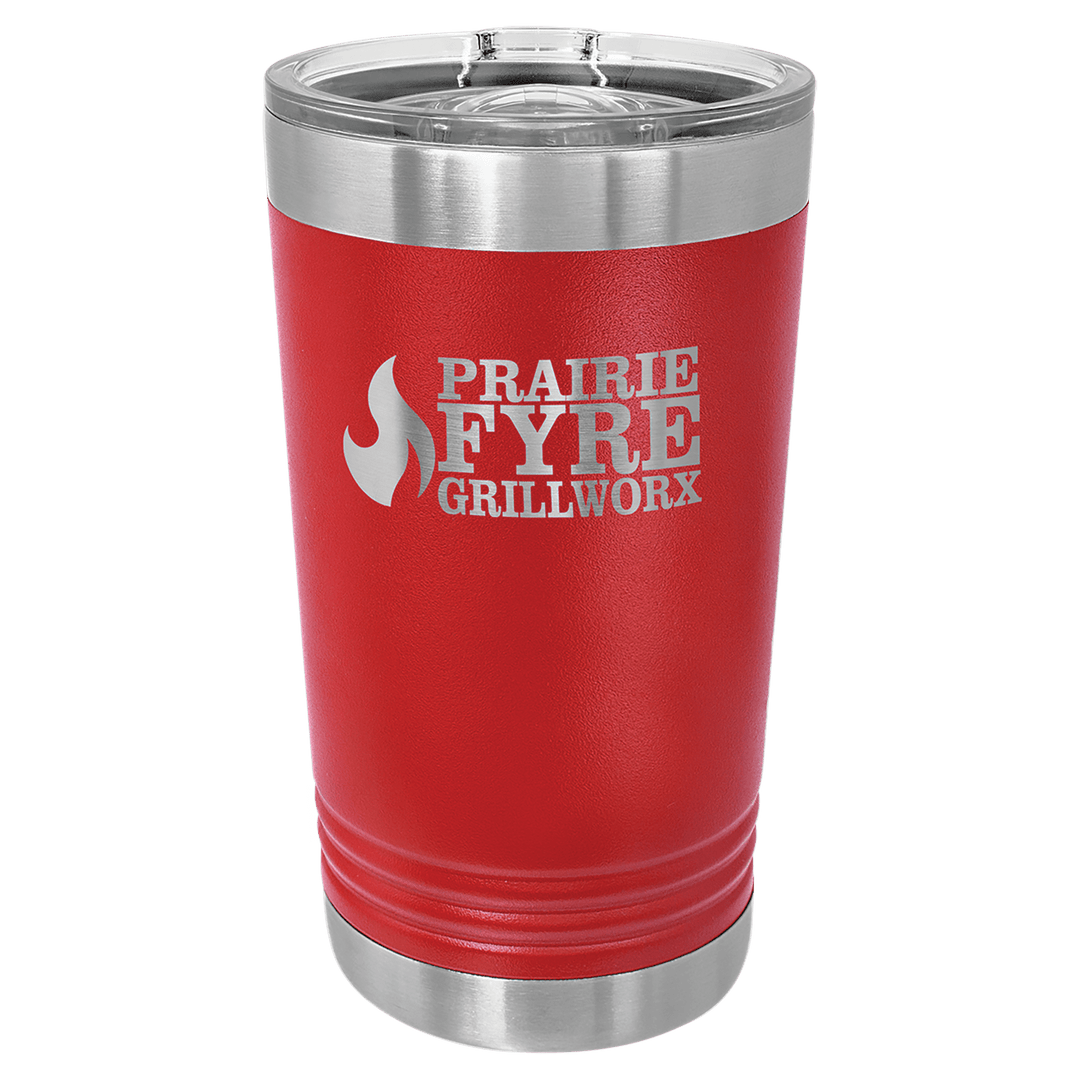 Polar Camel 16 oz pint tumbler in Red