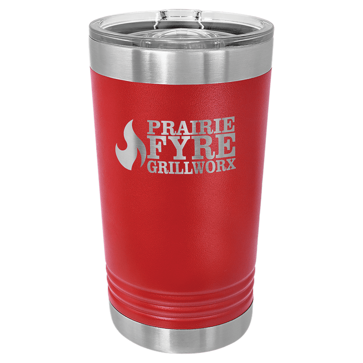 Polar Camel 16 oz pint tumbler in Red