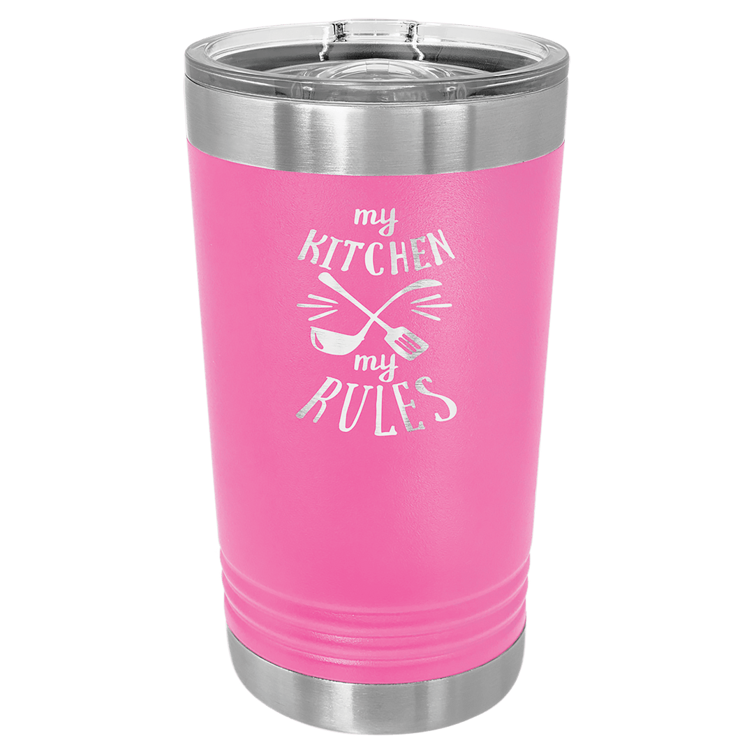 Polar Camel 16 oz pint tumbler in Pink
