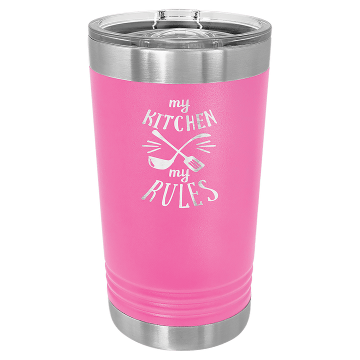 Polar Camel 16 oz pint tumbler in Pink