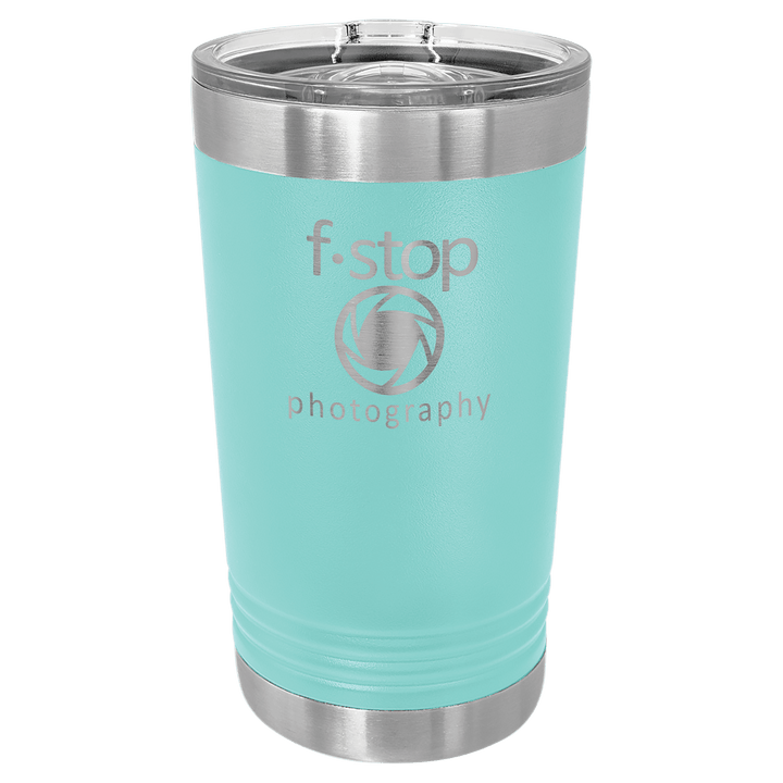 Polar Camel 16 oz pint tumbler in Teal