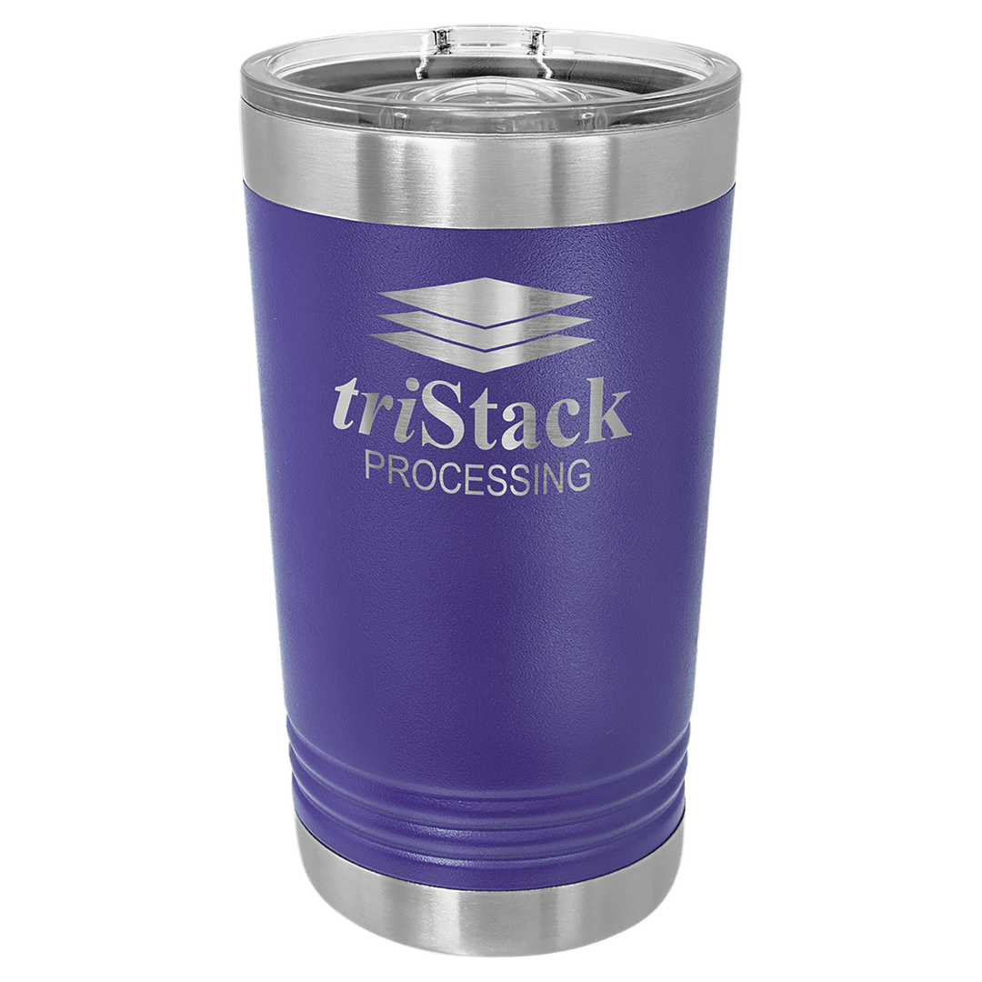 Polar Camel 16 oz pint tumbler in Purple