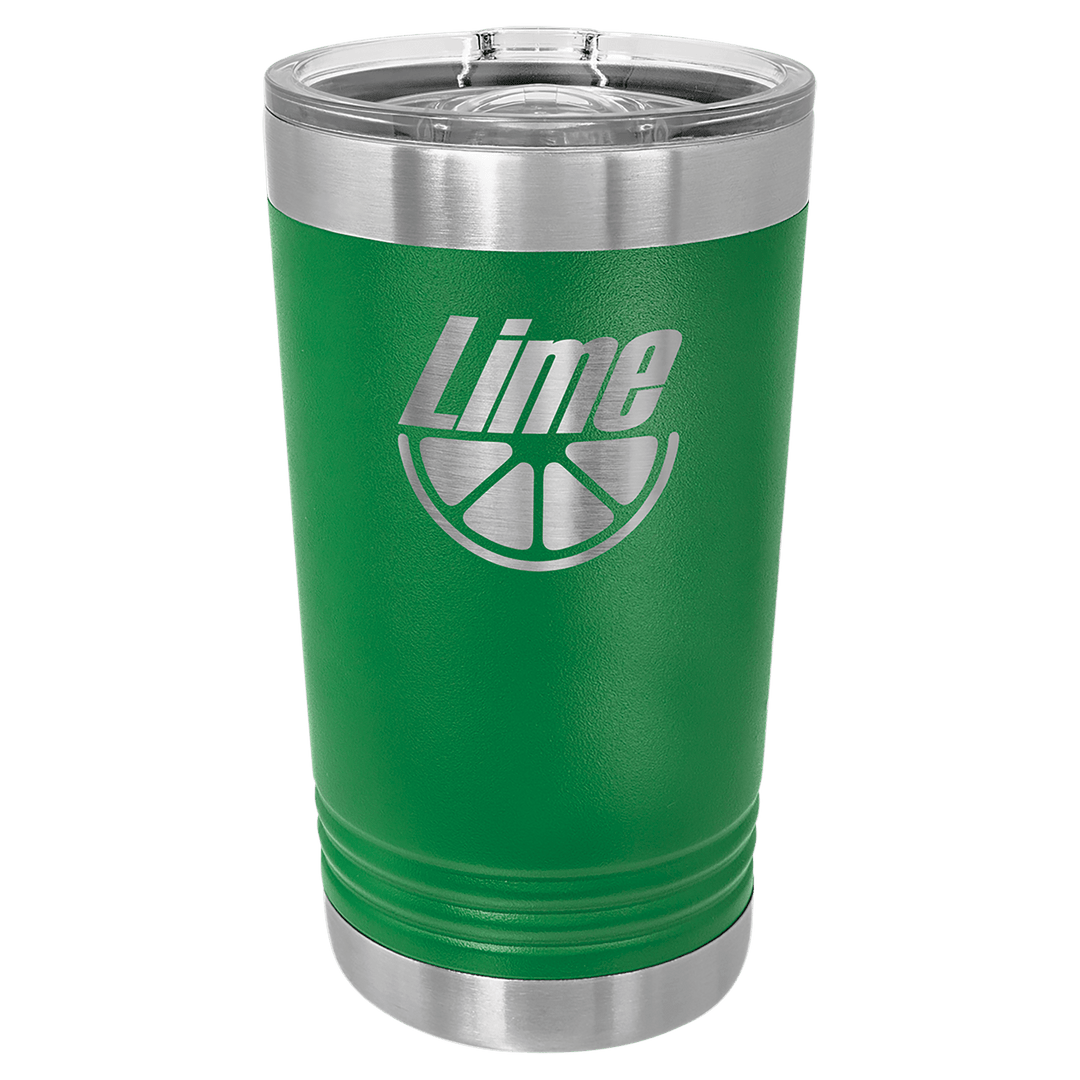 Polar Camel 16 oz pint tumbler in Green