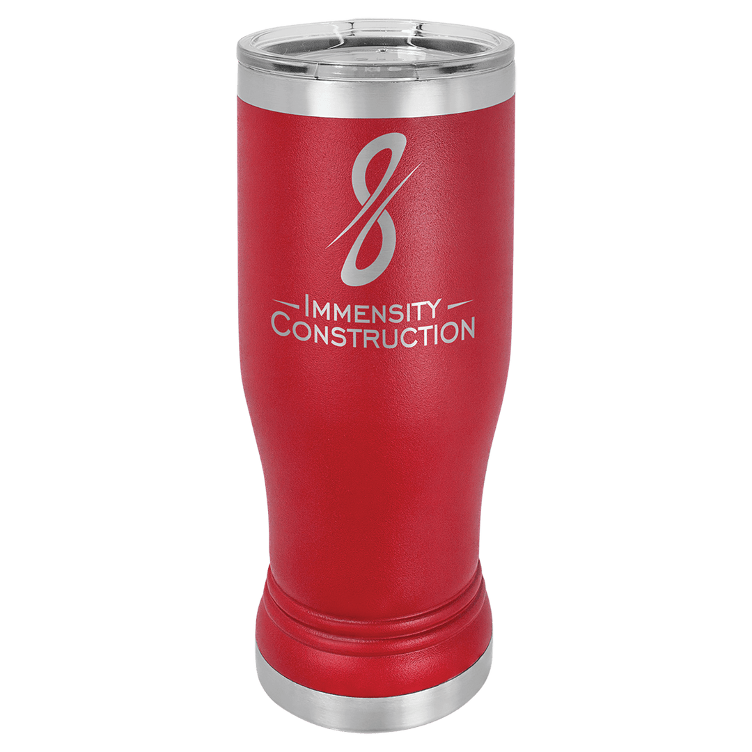 Polar Camel 14 oz pilsner tumbler in Red