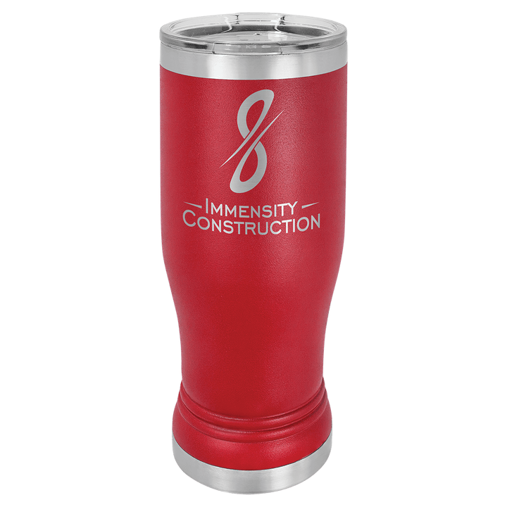 Polar Camel 14 oz pilsner tumbler in Red