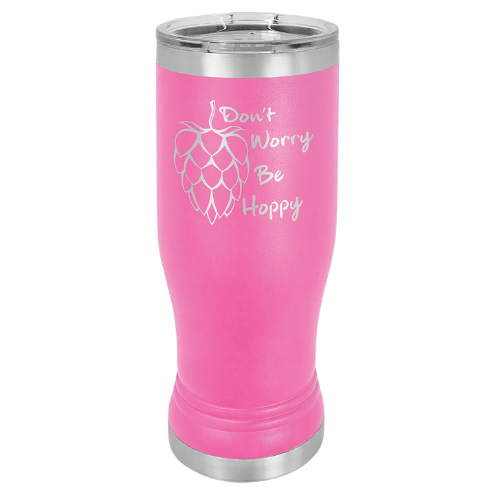 Polar Camel 14 oz pilsner tumbler in Pink
