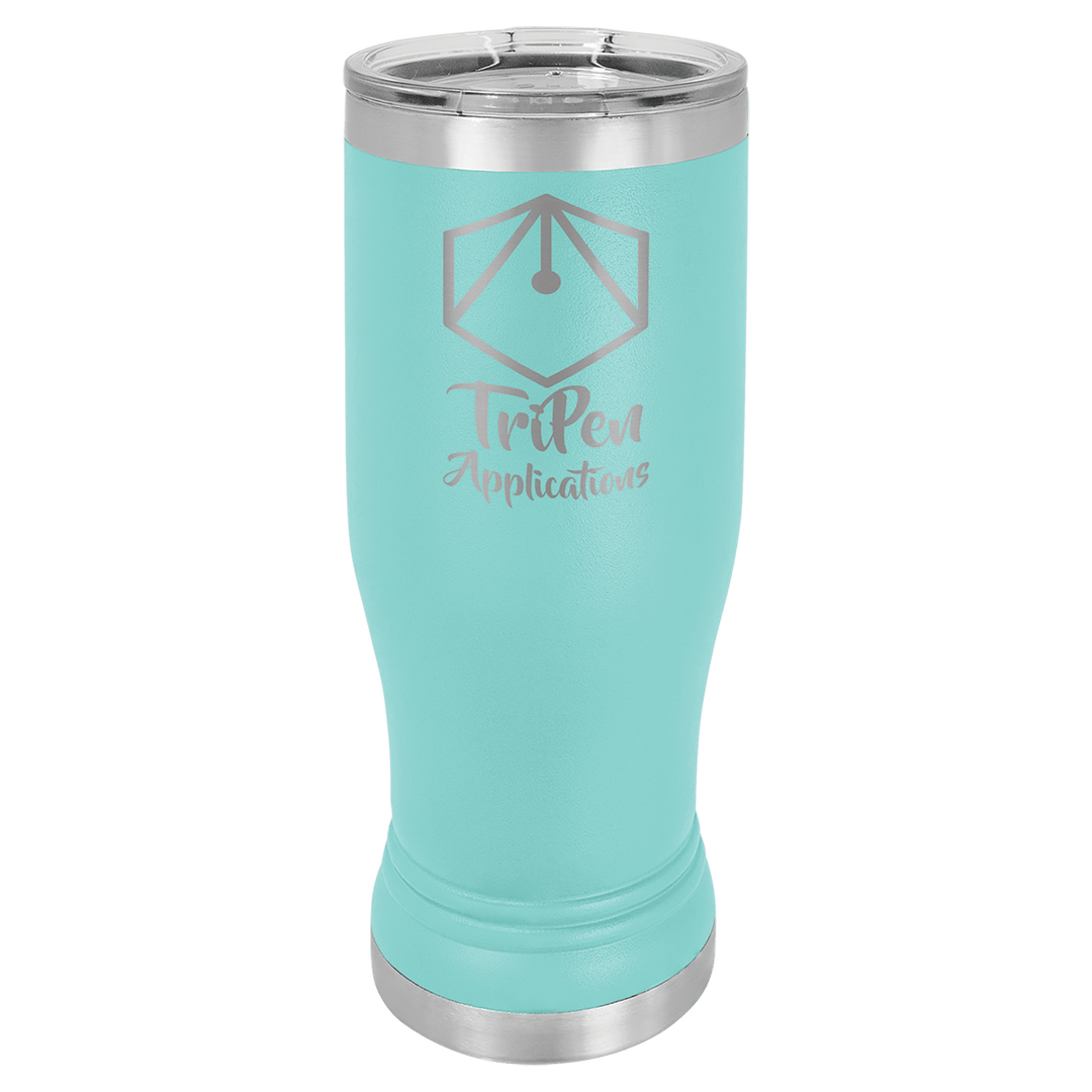 Polar Camel 14 oz pilsner tumbler in Teal