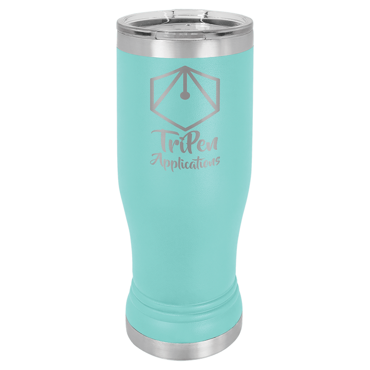 Polar Camel 14 oz pilsner tumbler in Teal