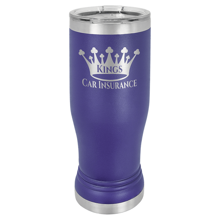 Polar Camel 14 oz pilsner tumbler in Purple