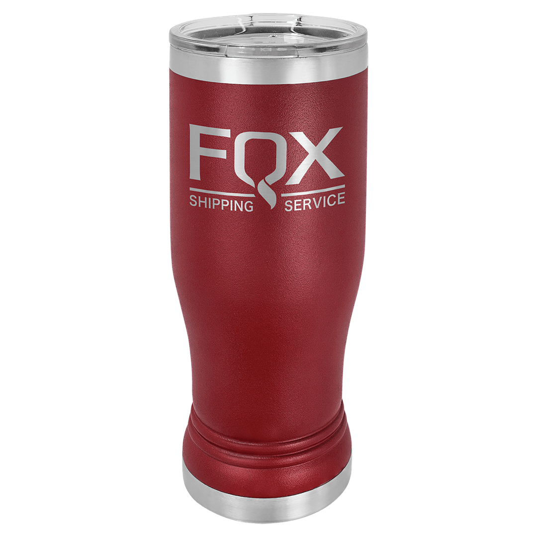 Polar Camel 14 oz pilsner tumbler in Maroon