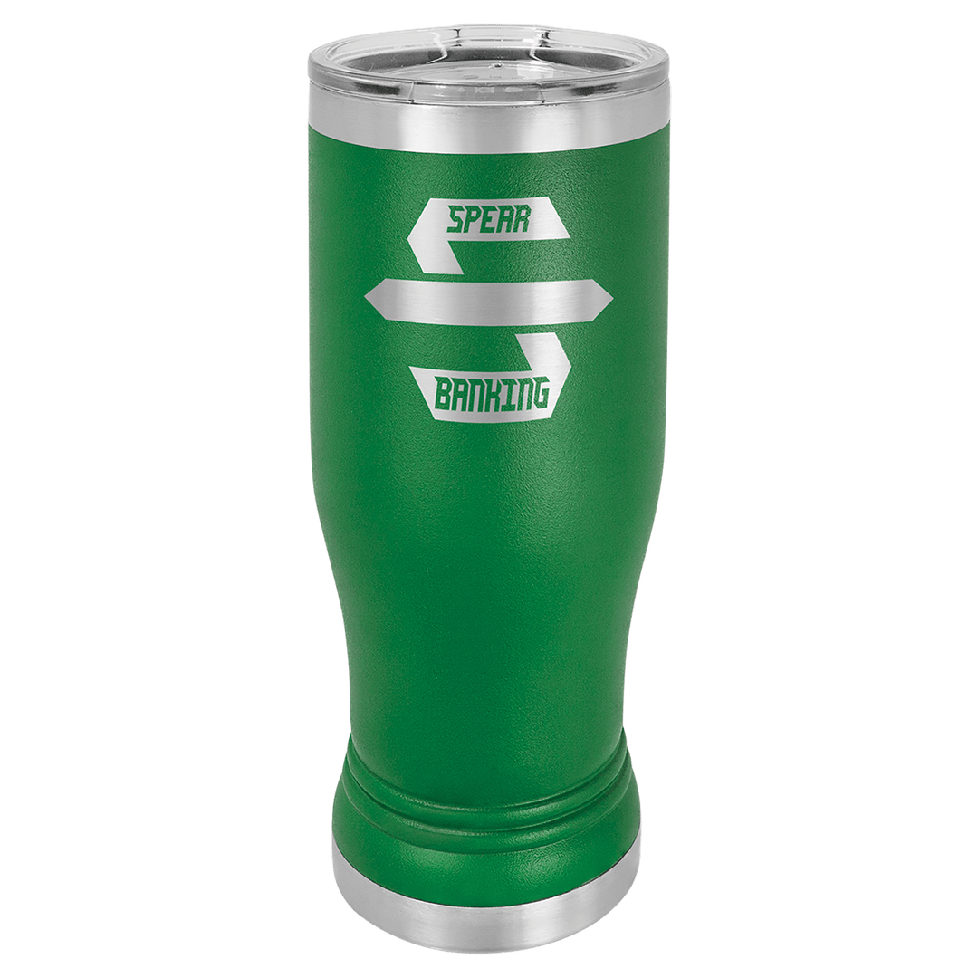 Polar Camel 14 oz pilsner tumbler in Green