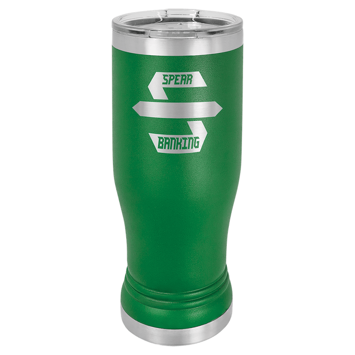 Polar Camel 14 oz pilsner tumbler in Green