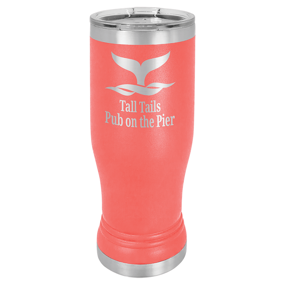 Polar Camel 14 oz pilsner tumbler in Coral