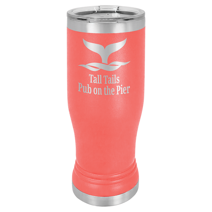Polar Camel 14 oz pilsner tumbler in Coral