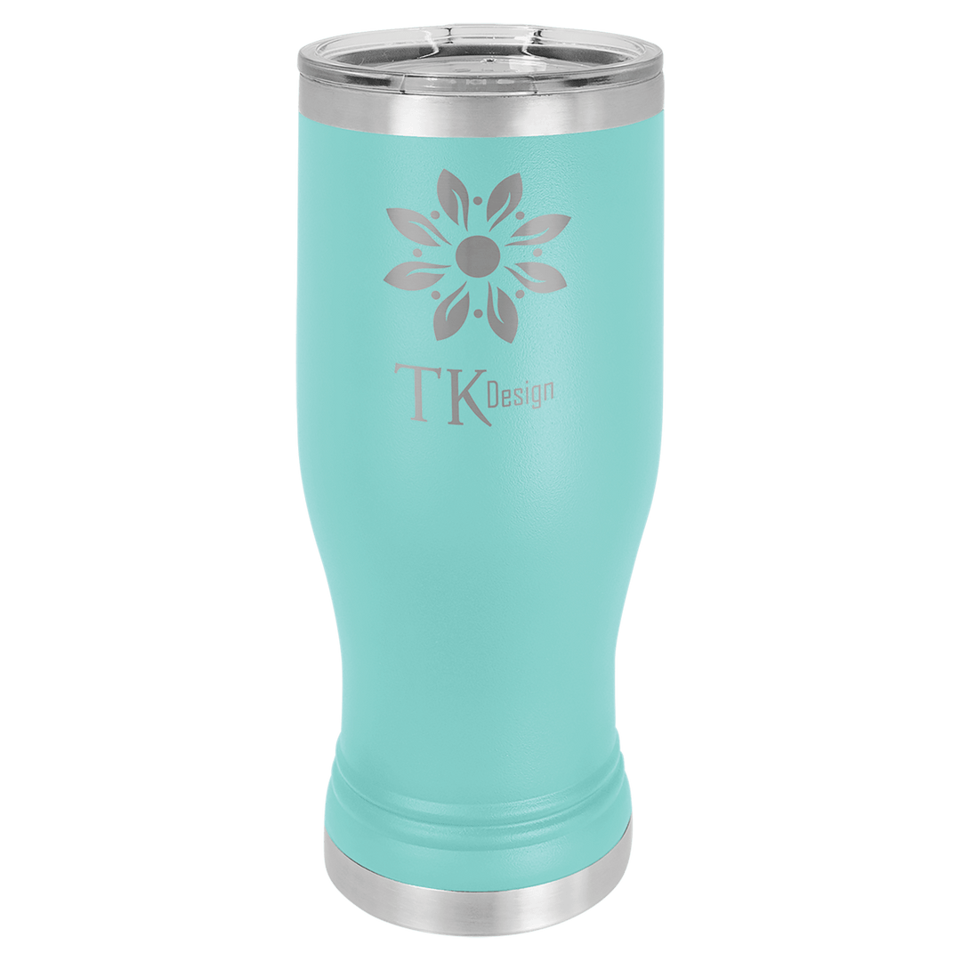 Polar Camel 20 oz pilsner tumbler in Teal