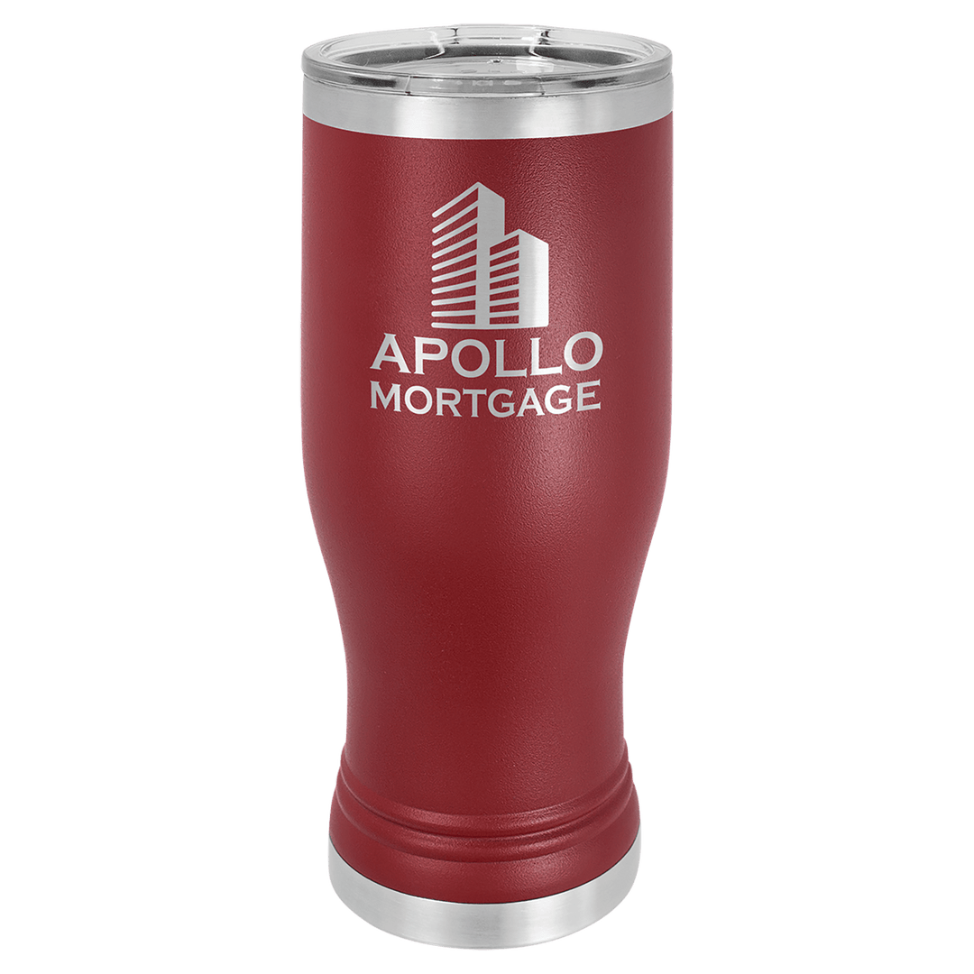 Polar Camel 20 oz pilsner tumbler in Maroon
