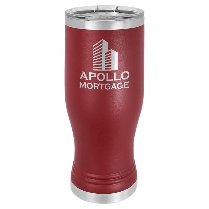 Polar Camel 20 oz pilsner tumbler in Maroon