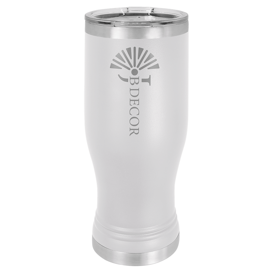 Polar Camel 20 oz pilsner tumbler in White
