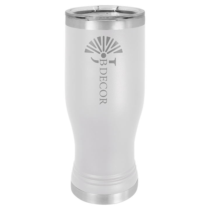 Polar Camel 20 oz pilsner tumbler in White