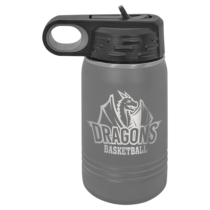 Polar Camel 12 oz water bottle in Dark Gray