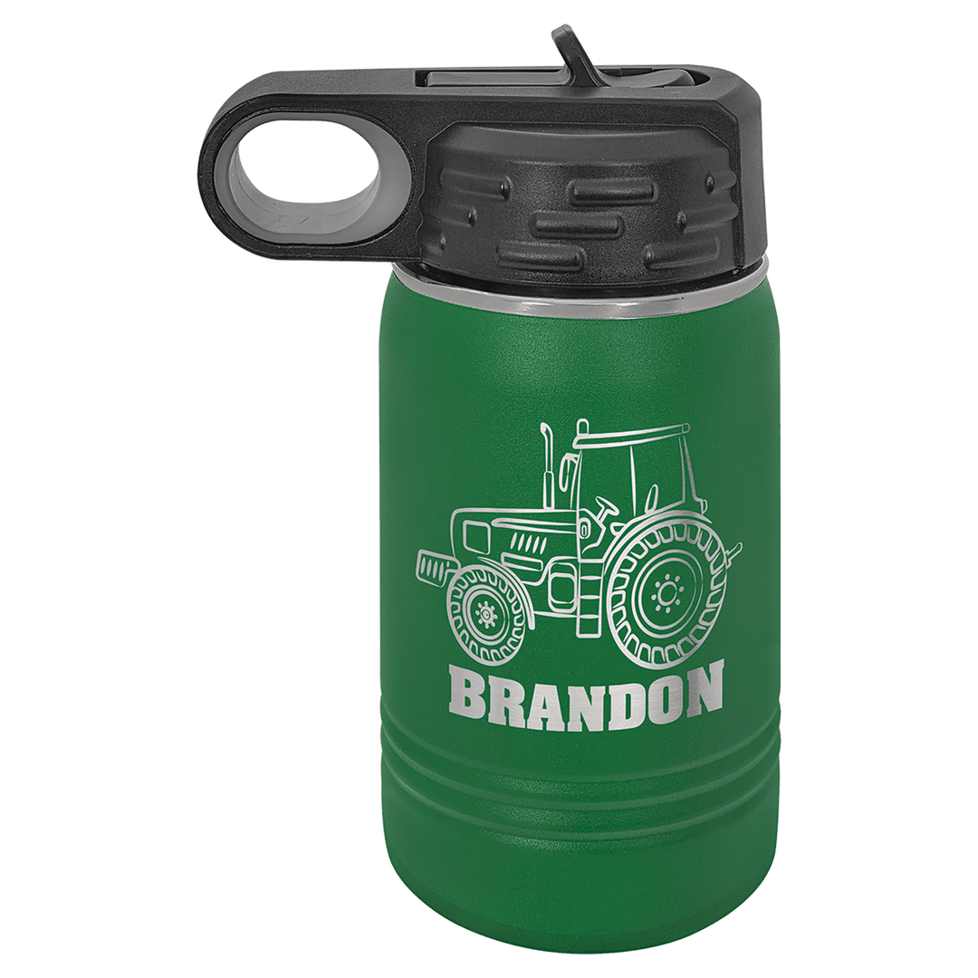 Polar Camel 12 oz water bottle in Green